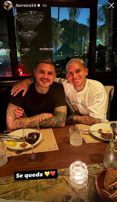 Torreira’dan Galatasaray taraftarını heyecanlandıran Icardi paylaşımı - Resim : 1