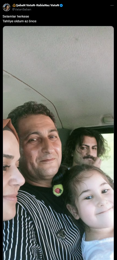 Rabia Naz'ın babası Şaban Vatan tahliye edildi - Resim : 1