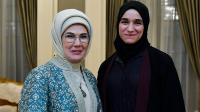 Emine Erdoğan, Şara’nın eşi Latife El Durubi’yi ağırladı