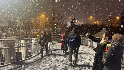 İstanbul'da kar yağışı