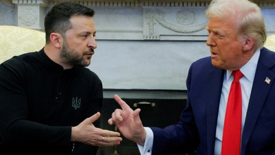 Beyaz Saray'da tarihi anlar: Trump ve Zelenskiy birbirine girdi