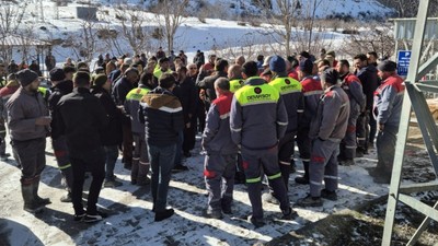 Niğde'de madenciler eylemde: Giriş çıkışlar kapatıldı