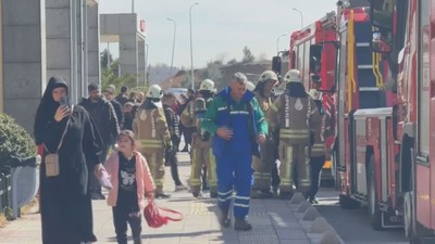 Arnavutköy Devlet Hastanesi'nde yangın