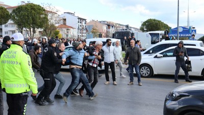 Muğla'da İmamoğlu protestosuna polis müdahalesi