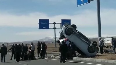 Canlı yayında feci kaza