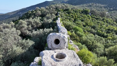 Antik çağın su mühendisliği harikası Delikkemer turistlerin gözdesi oldu