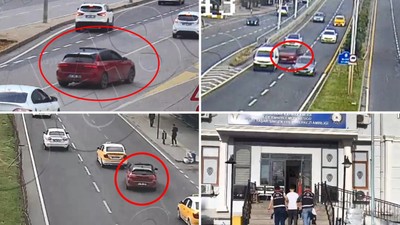Makas attı, kameraya yakalandı: 9 yıldır ehliyetsiz çıktı
