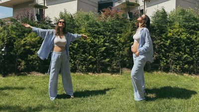 İrem Helvacıoğlu'ndan anne olma heyecanı! Hamilelik pozlarını paylaştı