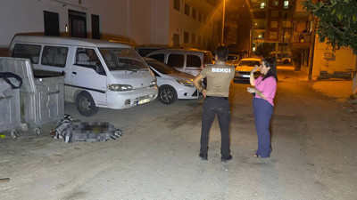 Çöp konteynerinde yanmış köpek ölüsü bulundu