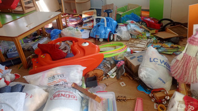 Vandallar iş başında: Okulu tahrip ettiler