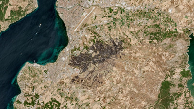 Türkiye'deki yangınların boyutu uydudan görüntülendi