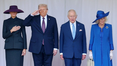 Görkemli karşılama: First Lady İngilizleri mest etti