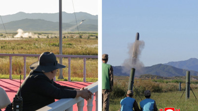 Kim Jong Un iş başında: 'Kumson' İHA'sının testini izledi