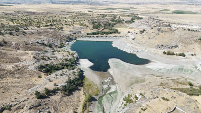 Güzelyurt Göleti'nin de çoğu gitti, azı kaldı