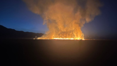 Kuş cennetinde yangın