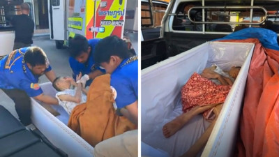 Tayland'da akılalmaz olay: Öldüğü sanıldı, cenaze töreninde canlı bulundu