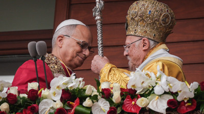 Papa, Aya Yorgi'de ayine katıldı
