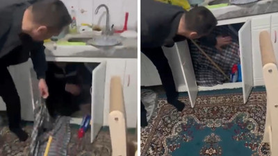 Aranan firari dolapta yakalandı