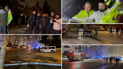 Hem kaza yaptı, hem polisi tehdit etti: Sana gerekeni yapacağım