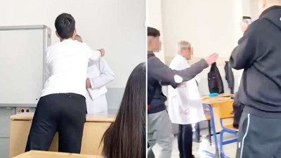 Lise öğrencilerinden öğretmene zorbalık