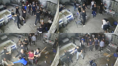 Sanayide dehşet anları: Çete gibi gelen grup iki kardeşi bıçakladı