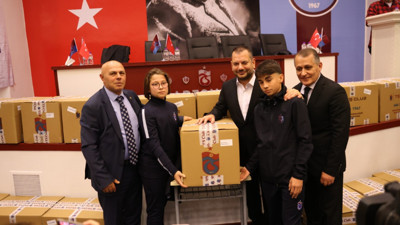Trabzonspor'dan amatör kulüplere malzeme desteği