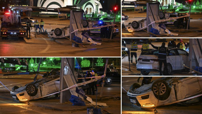 Ankara'da otomobilin motosiklete çarptığı kazada 4 kişi yaralandı