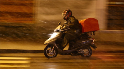 Kuvvetli yağış öncesi motosikletlere trafik yasağı