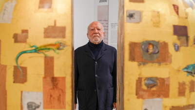 83 yaşındaki usta sanatçı Ergin İnan her gün 8 saat resim yapıyor