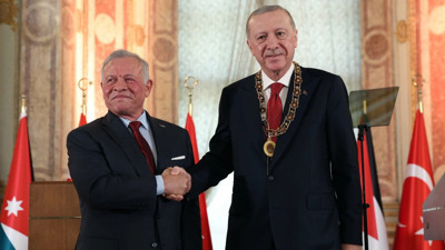 Erdoğan'a Ürdün Kralı Abdullah'tan 'Hüseyin Bin Ali Nişanı'