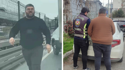 Aracın önünü kesip tehdit eden şoföre 183 bin lira ceza