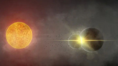 11 bin ışık yılı ötede iki gezegen çarpıştı