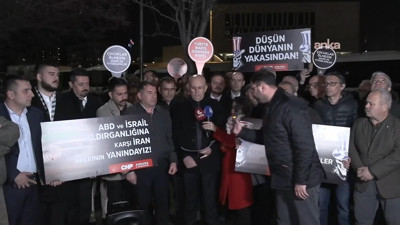 CHP Ankara İl Örgütü'nden ABD Büyükelçiliği'nin önünde eylem