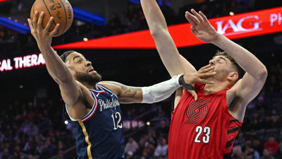 Adem Bona 2-6 oynadı: Philadelphia, Portland'ı 6 sayı farkla yıktı