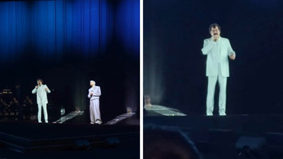 Hologram sürprizi! Sefo, Müslüm Gürses’le düet yaptı