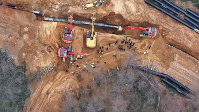 Doğalgaz çalışması faciaya döndü: 1 ölü, 1 yaralı