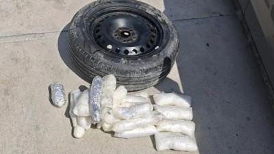 Yedek lastikten uyuşturucu çıktı