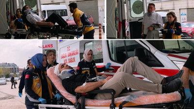 İş yerine sopalarla girip ortalığı savaş alanına çevirdiler