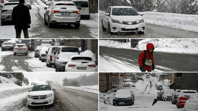 Kars'ta kar yağışı etkili oldu