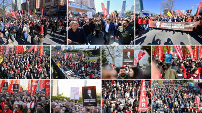 Ataşehir'de Onursal Adıgüzel’e destek yürüyüşü