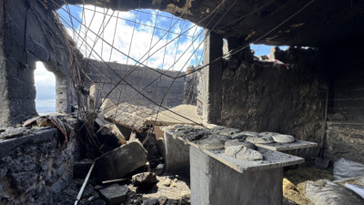 Fırın üzerine yıkıldı, kurtarılamadı