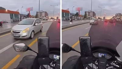 Ters yöne girince trafik altüst oldu