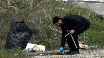 Kaldırımda havan topu bulundu