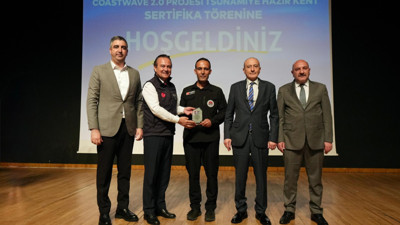 Kartal 'Tsunamiye Hazır Kent' sertifikası alan ikinci ilçe oldu