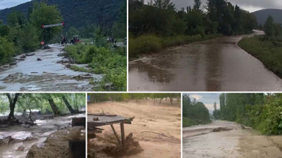 Niksar’da sel alarmı: Dereler taştı, araziler suya gömüldü
