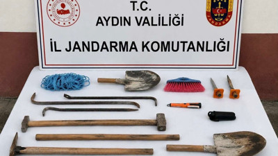 Aydın’da kaçak tarihi eser kazısına suçüstü: 3 gözaltı