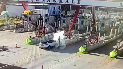 Araç gişelere daldı: 1 ölü, 1 yaralı