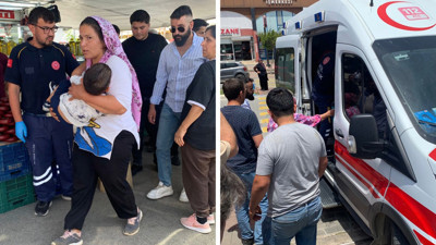 4 yaşındaki Ömer'e pazarda yorgun mermi isabet etti