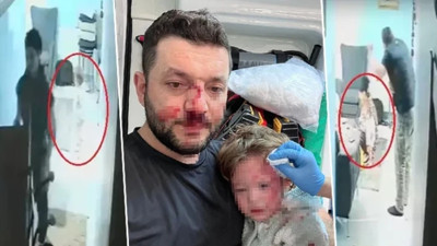 Baba ile kucağındaki kızının darp eden sanık tahliye edildi