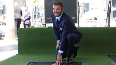 David Beckham'ın Şöhretler Kaldırımı sevinci: Ünlüler eşlik etti ama o gelmedi